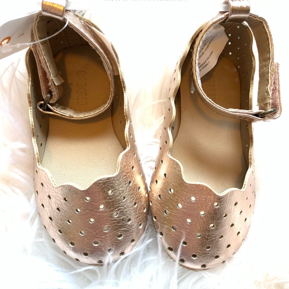 Rose Gold baby shoes
